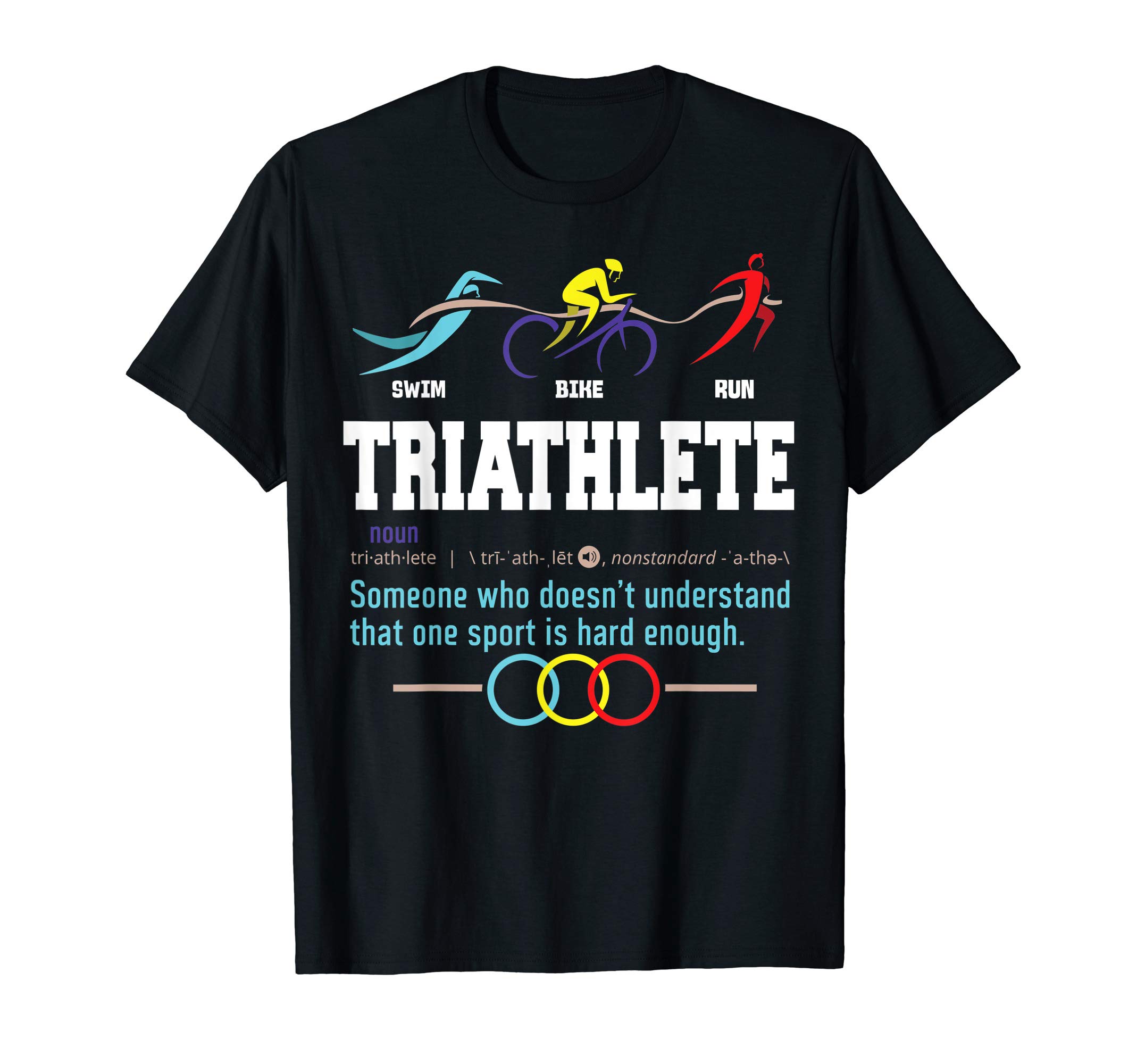 Funny Triathlon Gift T-ShirtHumorous Triathlon Gift T-Shirt Sports Cycling Running T-ShirtOEKO-TEX STANDARD 100