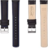 Vista 5 de Ritche - Correa de reloj de cuero de liberación rápida, 18, 19, 20, 21, 22, 23 y 24mm
