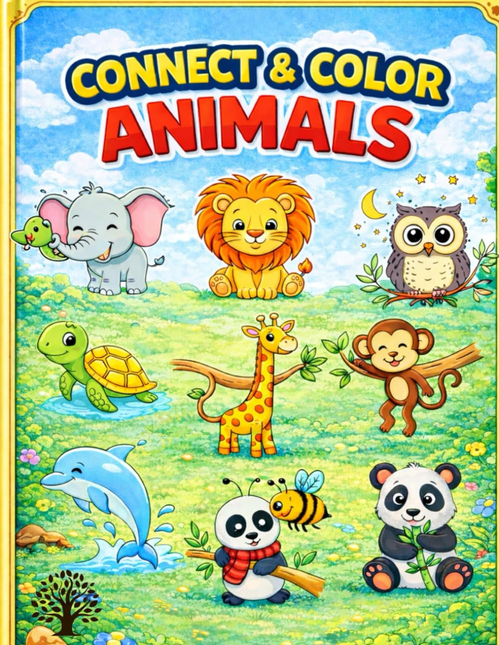 Fun & Easy Animal Coloring Book for Little Artists