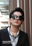 FEISEDY Retro Square Oversized Polarized Sunglasses Women Men Minimalist Style B2600
