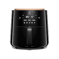 Electrolux Friggitrice ad aria EAF5B – Capacità 5L – Friggitrice aria Rivestimento antiaderente – 1500W – 8 Programmi preimpostati – Lavabili in lavastoviglie – Timer 0-60min – 80-200°c