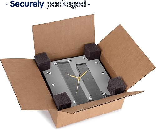 Miniatura 7 de 3dRose DPP_7530_1 Reloj de pared, estilo vintage de torres gemelas, 10 x 10 pulgadas