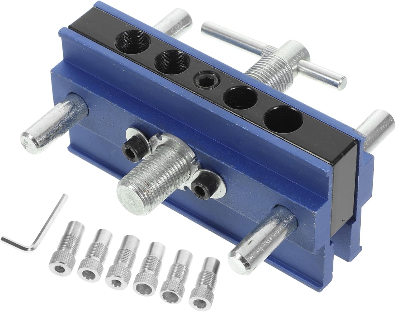 1set Dowel Drill Tool Portable Woodworking Hole Punching Guide for Accurate Positioning Carpentry Projects Lightweight and Easy to Carry Go Use