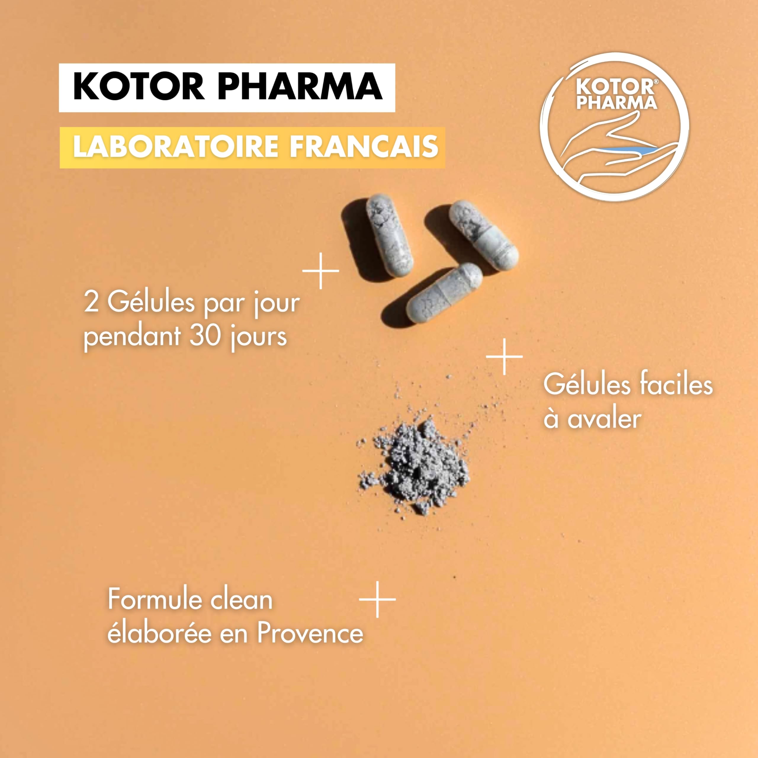 KOTOR SAFRAN MILLEPERTUIS | Anti Déprime, Baisse de Moral, Trouble de l’Humeur | Millepertuis + Safran + Magnésium Marin + Vitamine B12 & B9 | 60 Gélules | 1 Mois | Produit en France