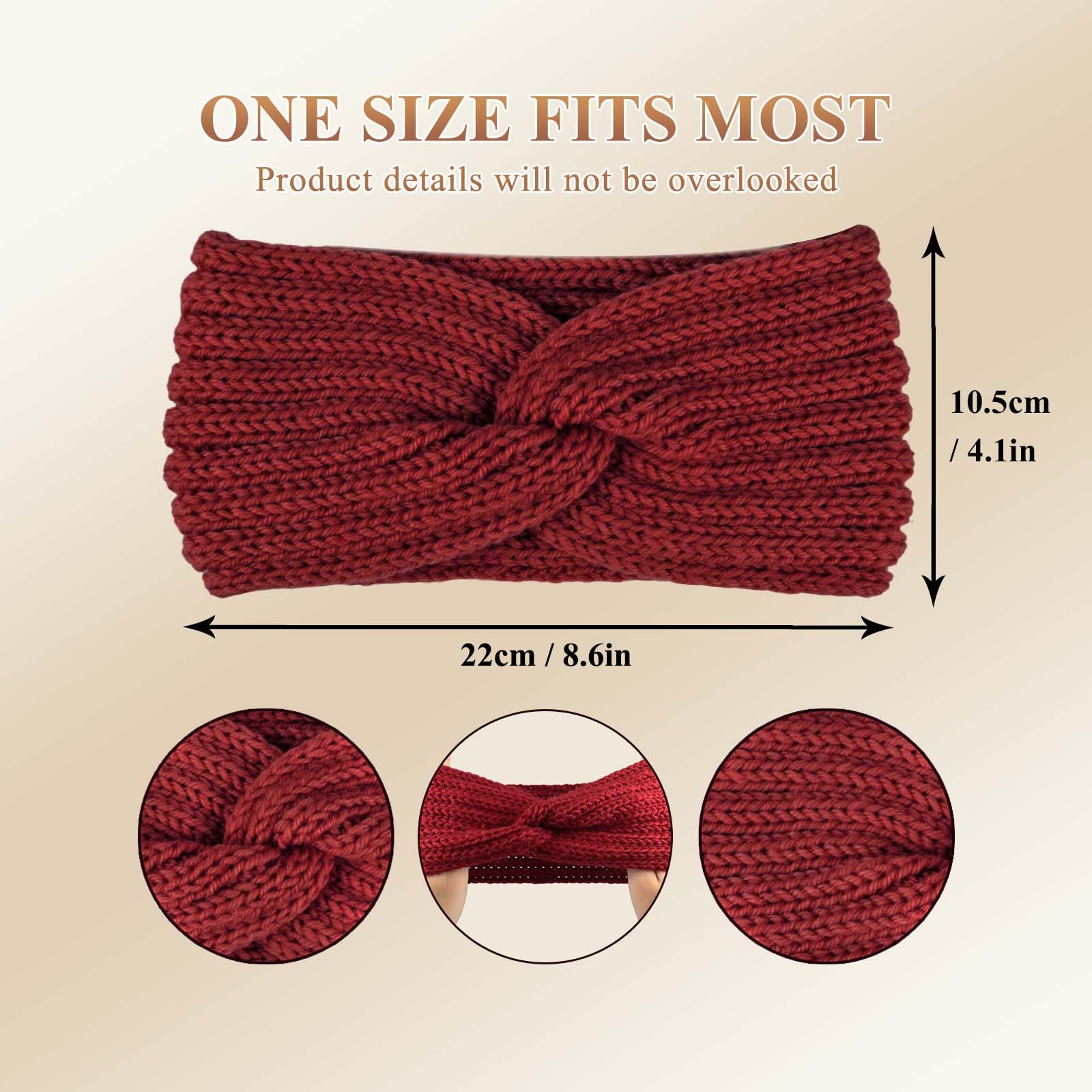 PROPOG Winter Headbands for Women's Hair - Image 4