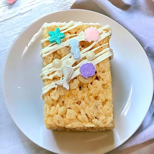 Miniatura 3 de COOL MOM SPRINKLES Caballito de mar, conchas de mar, estrellas de mar, gránulos de perlas (4 onzas)  Gránulos temáticos bajo el mar para decorar