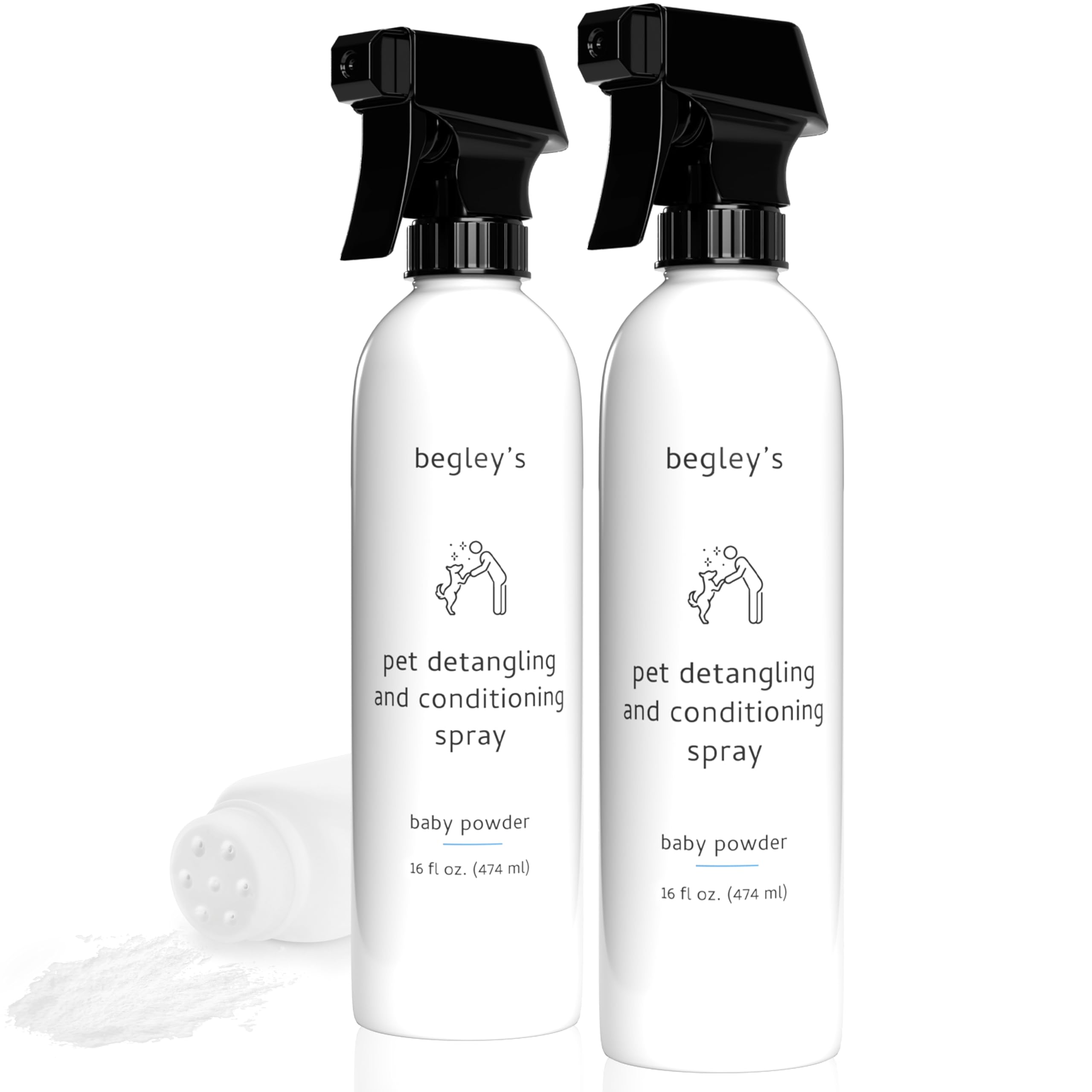 Begley's Pet Detangling Spray Baby Powder