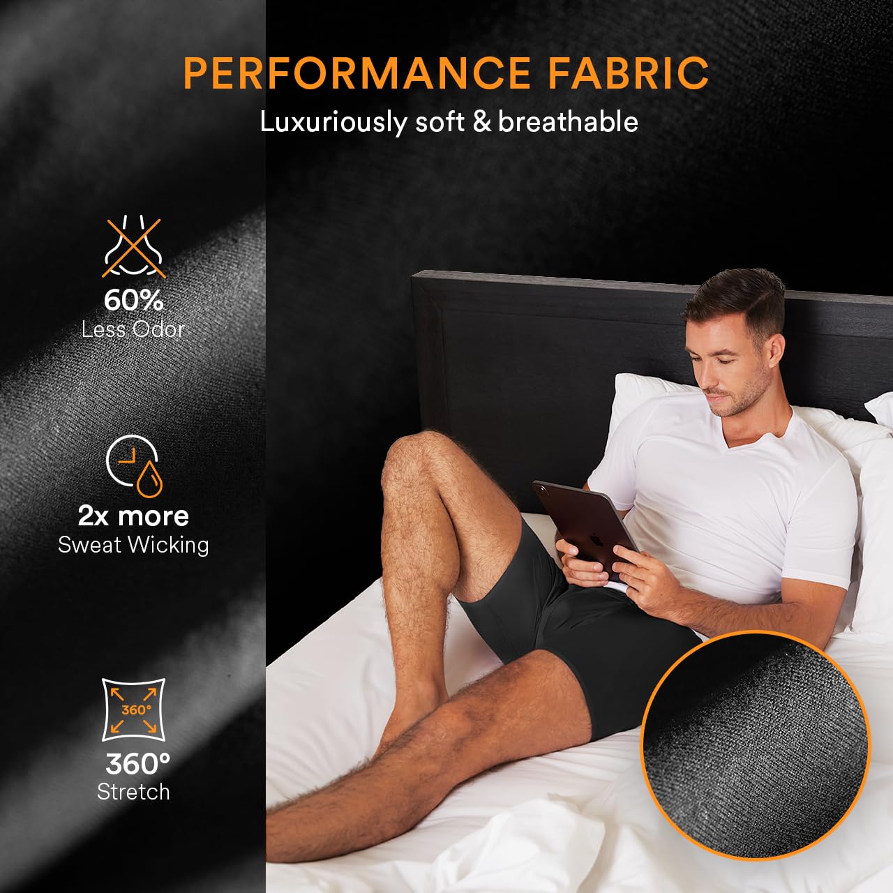 All Citizens Sous-vêtement exclusif Amazon avec pochette à balles avancée pour homme, boxer breveté, respirant, ne remonte pas