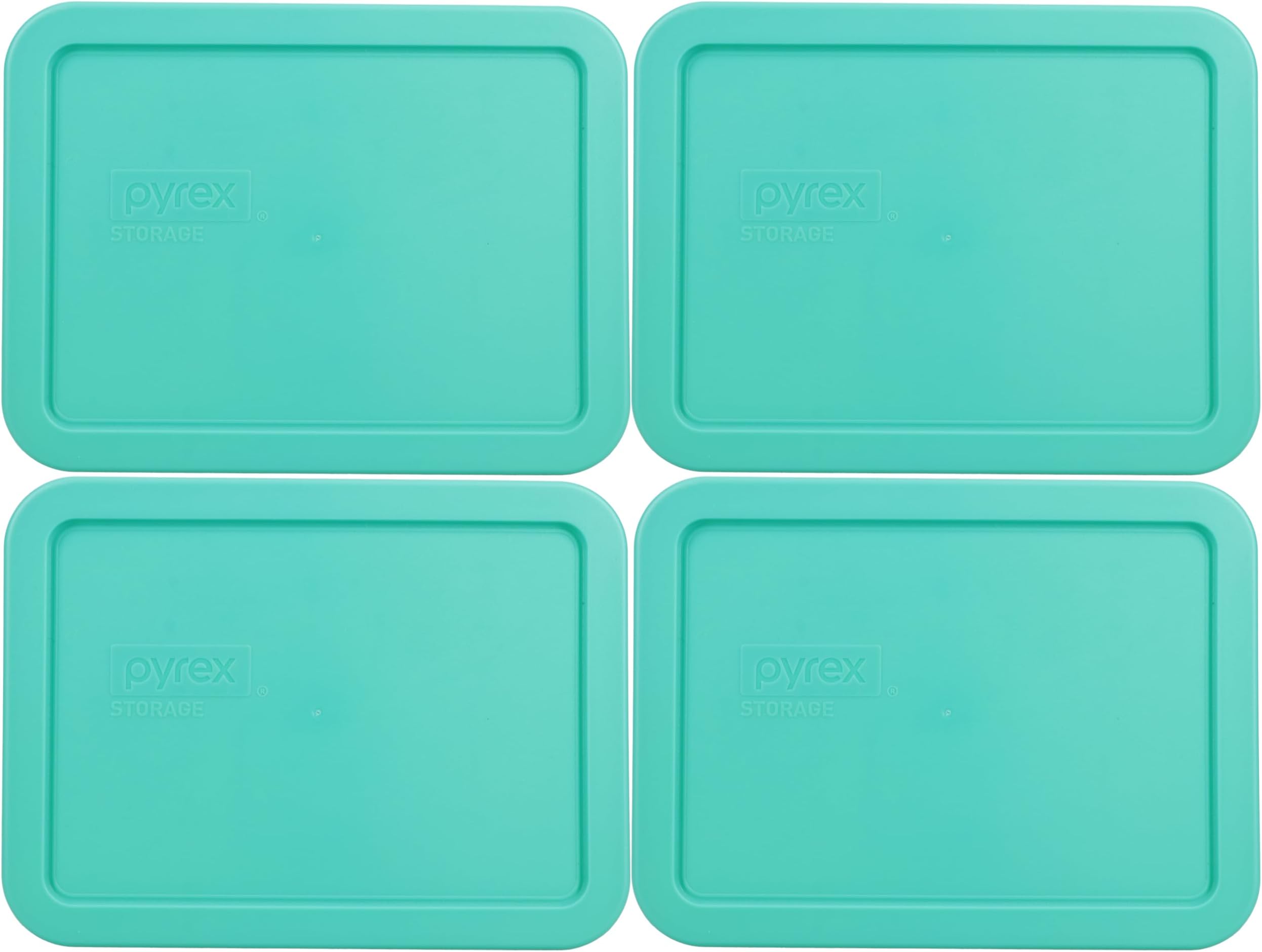Pyrex 7210-PC Rectangle 3 Cup Storage Lid for Glass Dish (4, Light Green)