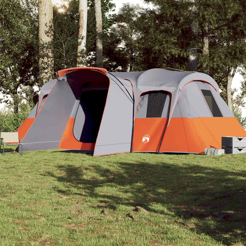 Tunnel-Familienzelt für Personen, Wasserdicht, Großes Campingzelt mit PU-Beschichtung, Einfacher Aufbau für Outdoor-Abenteuer, Grün