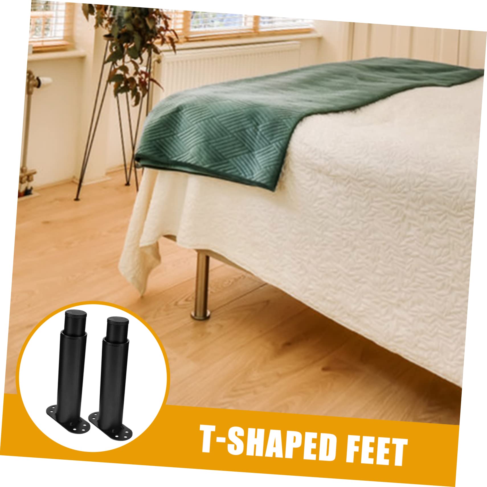 Angoily 2 Gambe Di Supporto Centrali Per Letto Gambe Di Ricambio Per Telaio Letto Piedini Regolabili Per Telaio