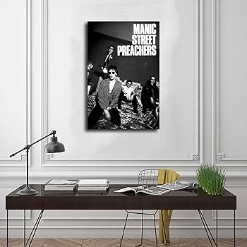 Manic Poster & Street Preachers Welsh Rock Band Retro Art Decor