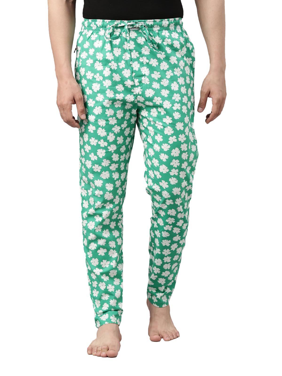 Men’s Printed Pure Cotton Lounge Pants Spring Gre M-image-11