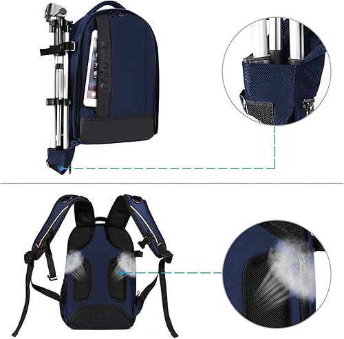Miniatura 4 de MOSISO Mochila para cámara, DSLRSLRsin espejo, funda para cámara de fotografía con amortiguación acolchada a prueba de golpes, bolsa para cámara con