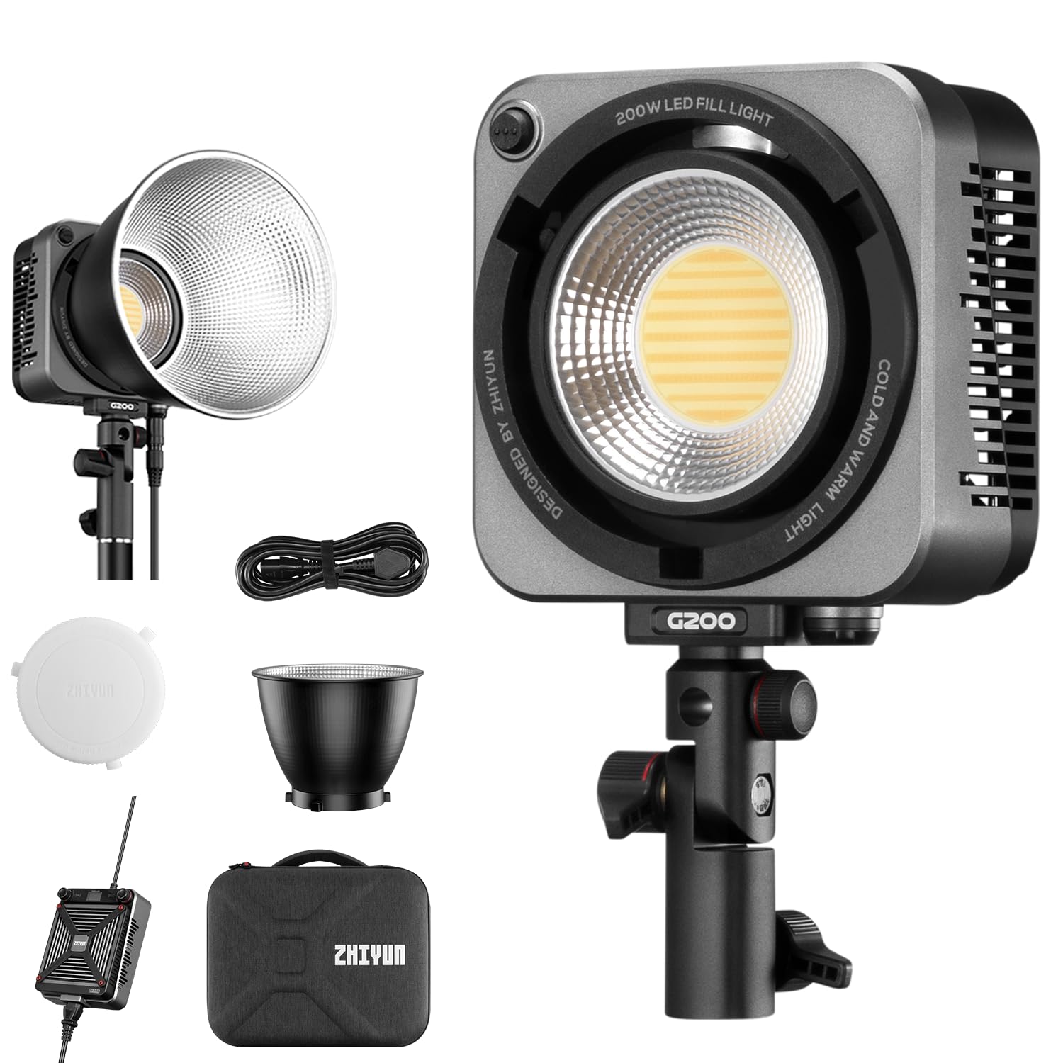 Amazon | ZHIYUN MOLUS G200 COBライト スタジオ、ライブ 