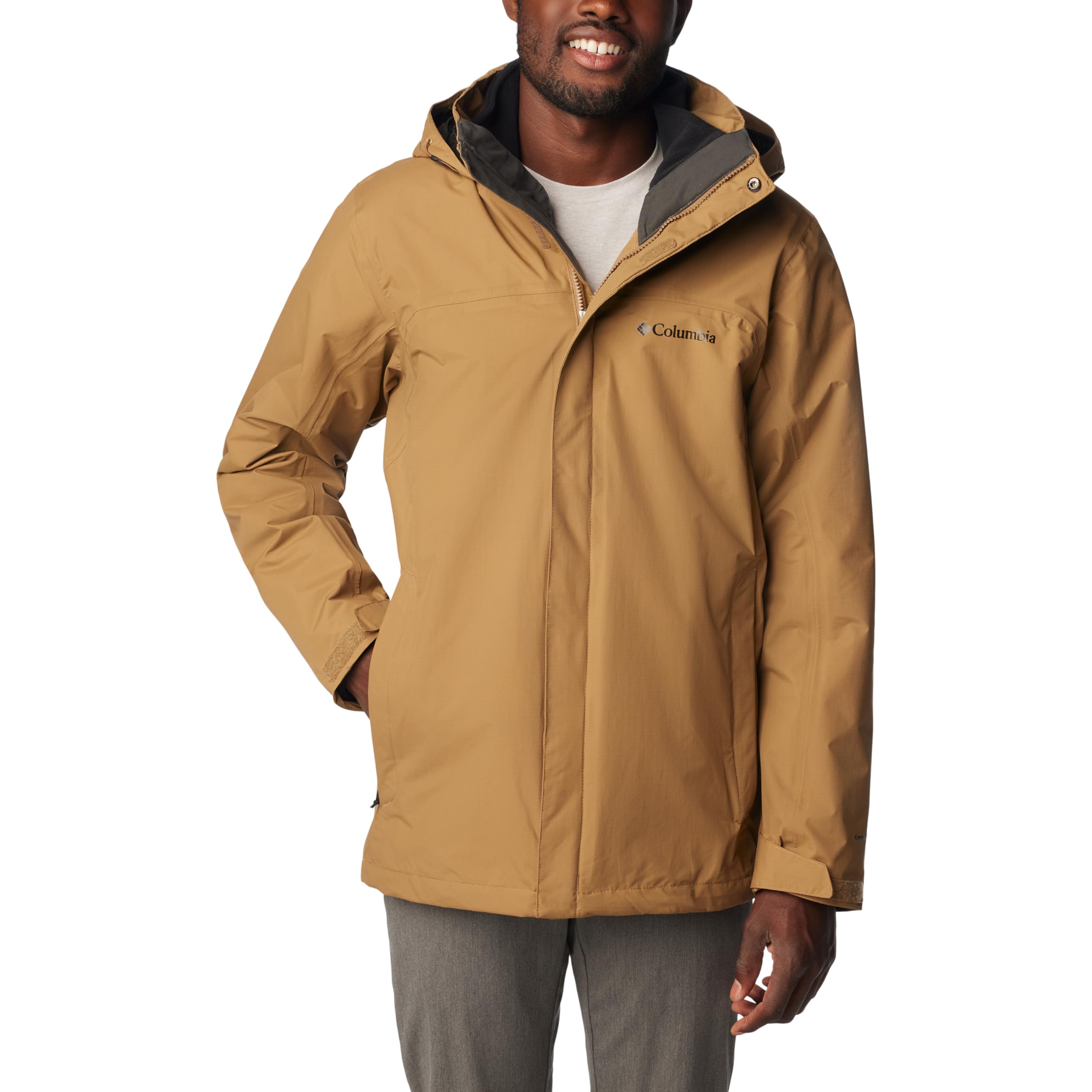 Columbia Giacca Antipioggia da Uomo, Mission Air Interchange Jacket, Poliestere, 1629192