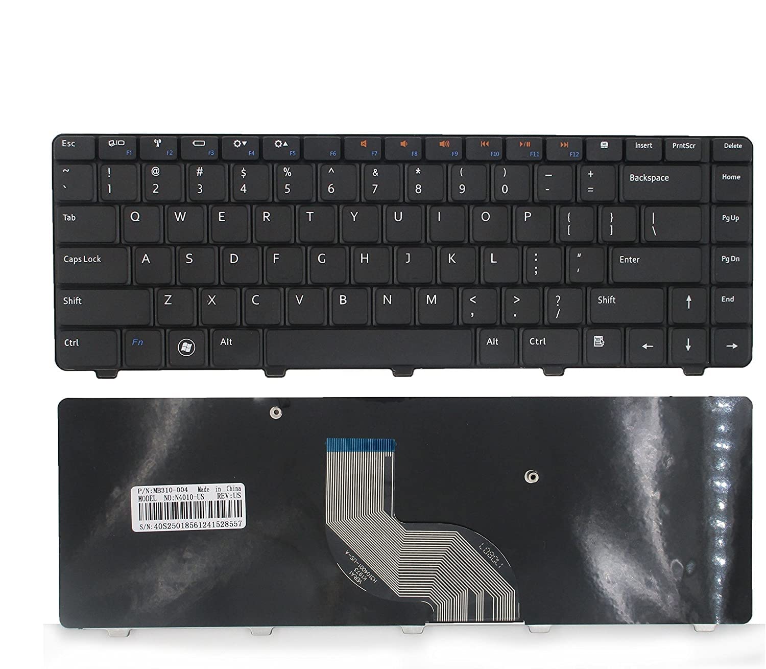 Wefly Laptop Keyboard Compatible for Dell Inspiron 14R 14V N4010 N4020 N4030 M4010 N5030 M5030 01R28D, Black (B0BYD63DKL) Amazon Price History, Amazon Price Tracker