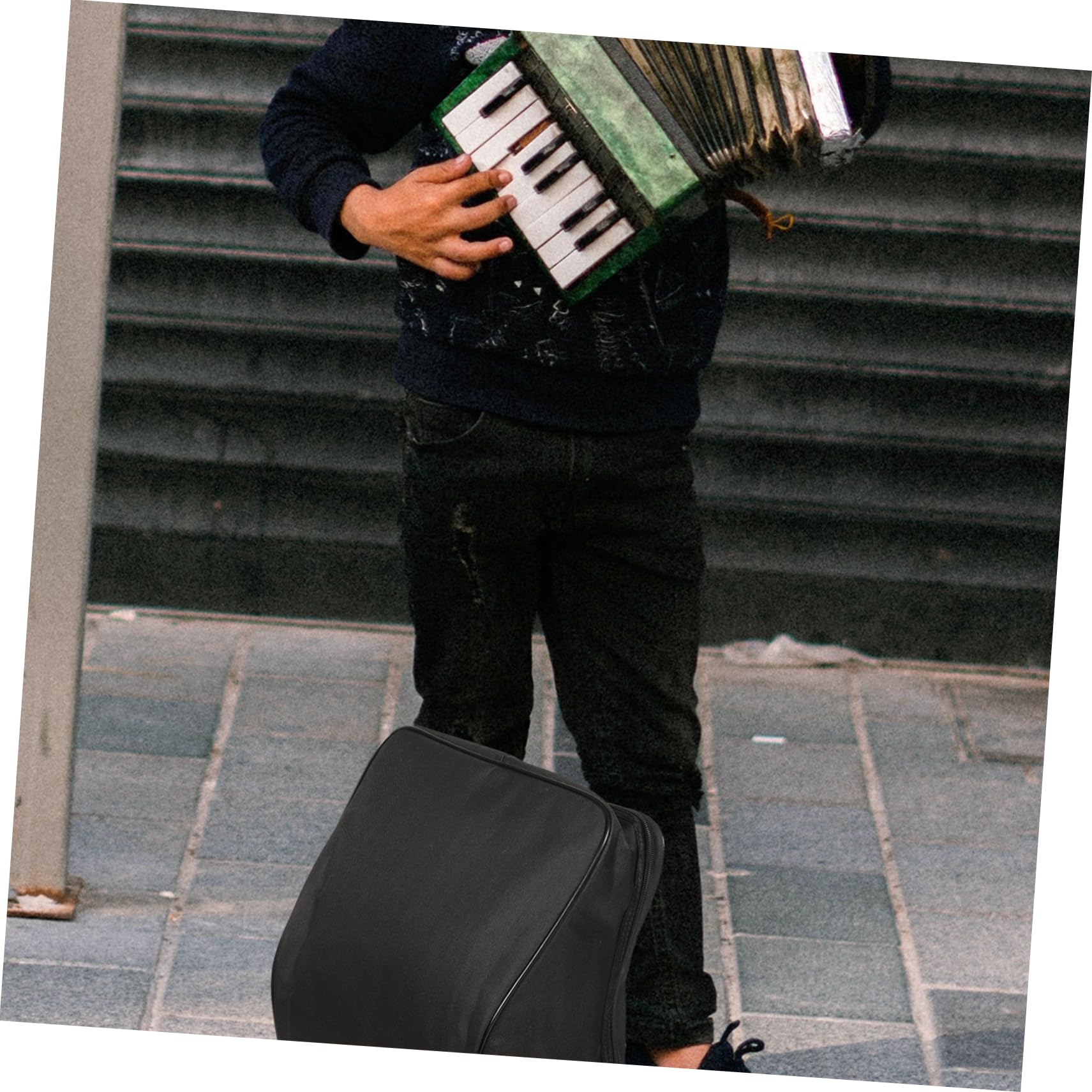 Ciieeo Borsa Per Fisarmonica 8 Bassi Con Tracolla Regolabile Custodia Protettiva Per Organetto Trasporto Facile Per Concerti Scuole E Studio Musicale