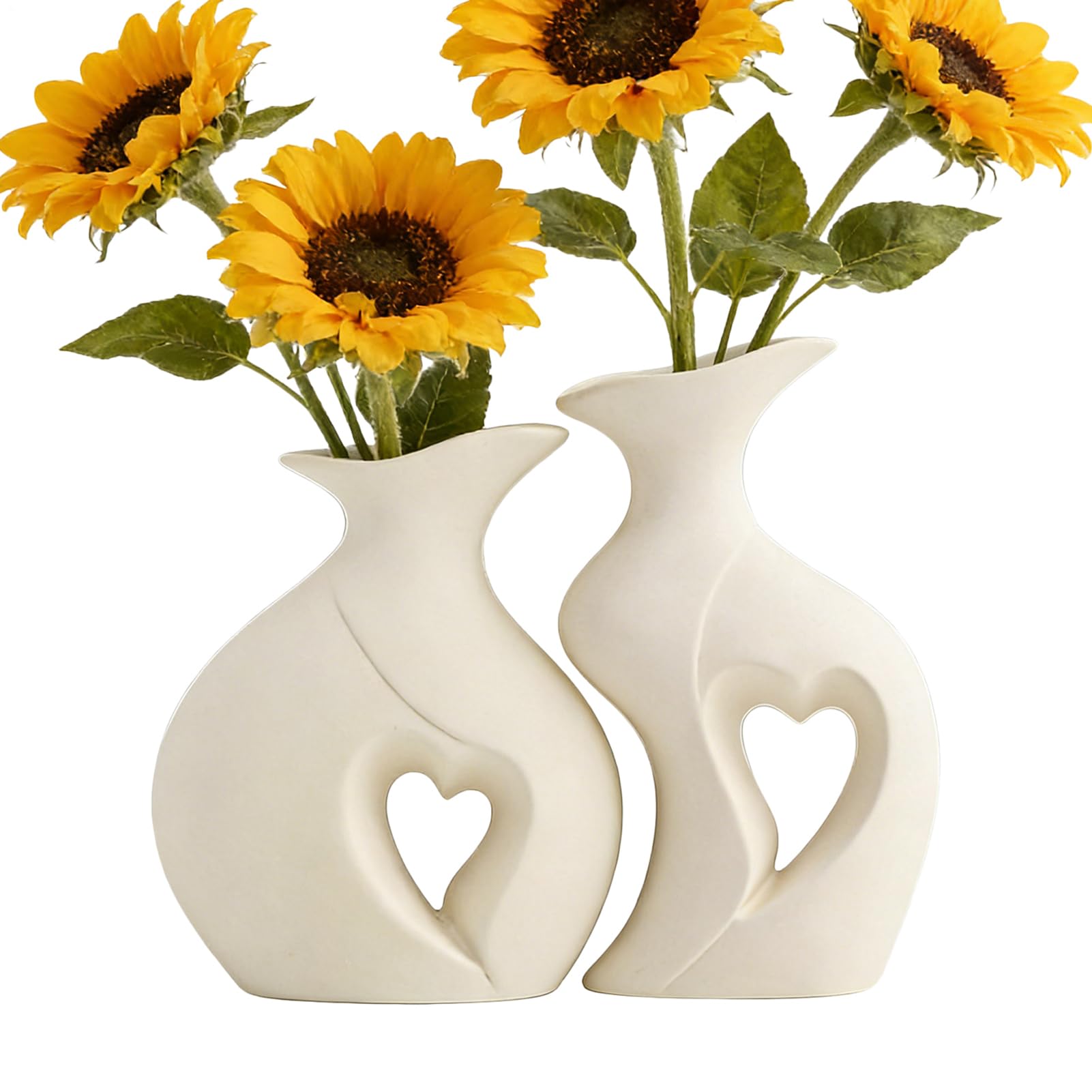 Vases de centre de table en lot de 2 pièces pour bouquet floral chic