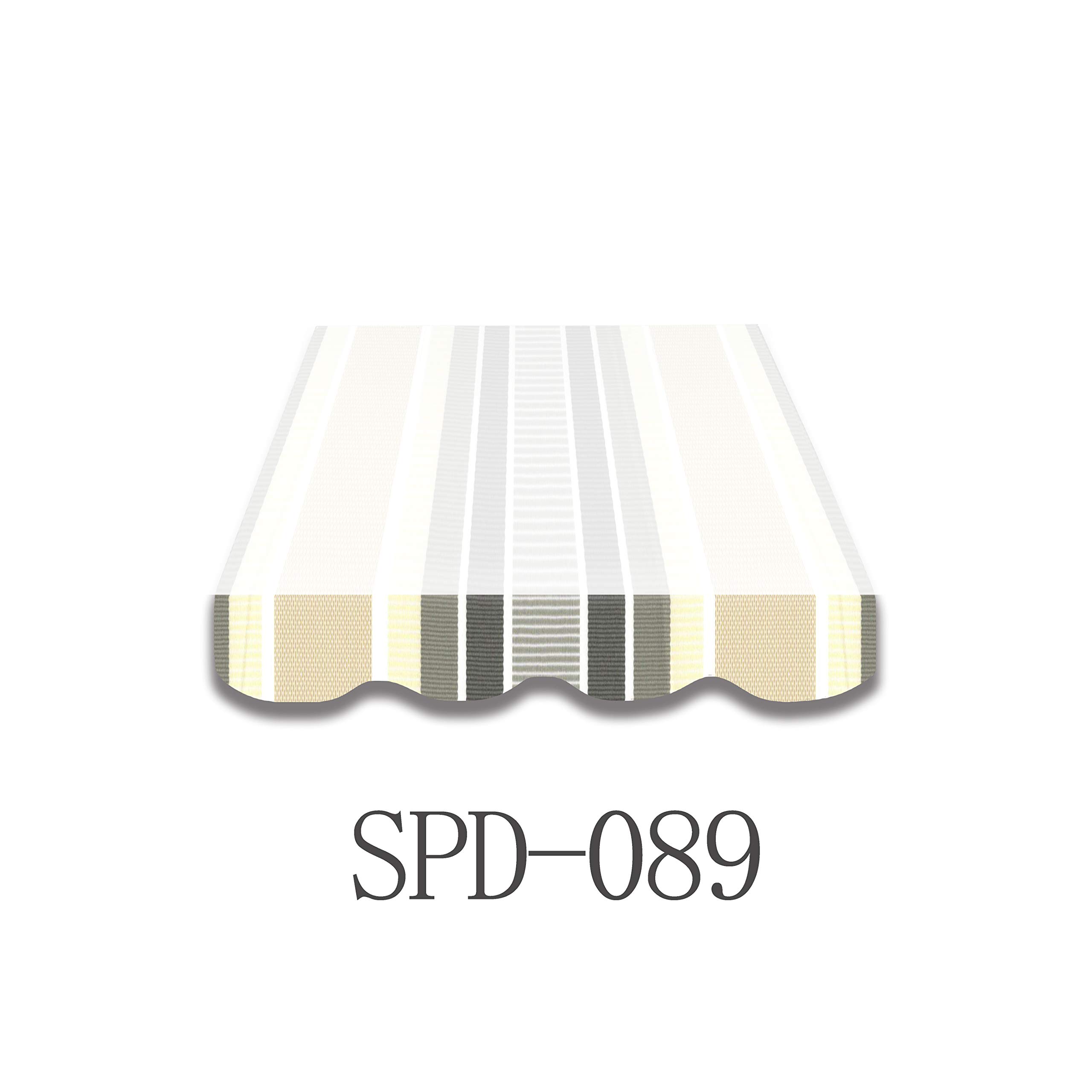 VANA SPD089 Volant de store de 4 m Tissu de rechange pour store banne Protection solaire à volant, seulement cousu, dimensions 3,83 x 0,21 m