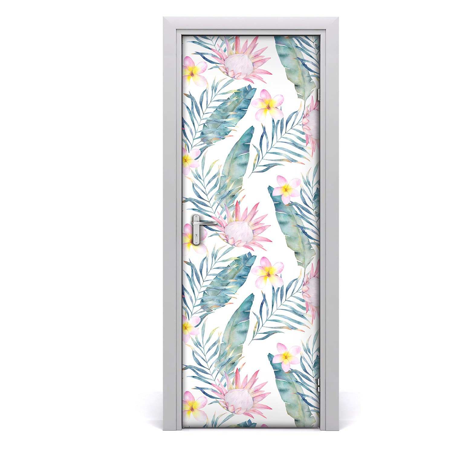 Autocollant de porte fleurs pâles Coloray 85x200 cm Magic-Stick