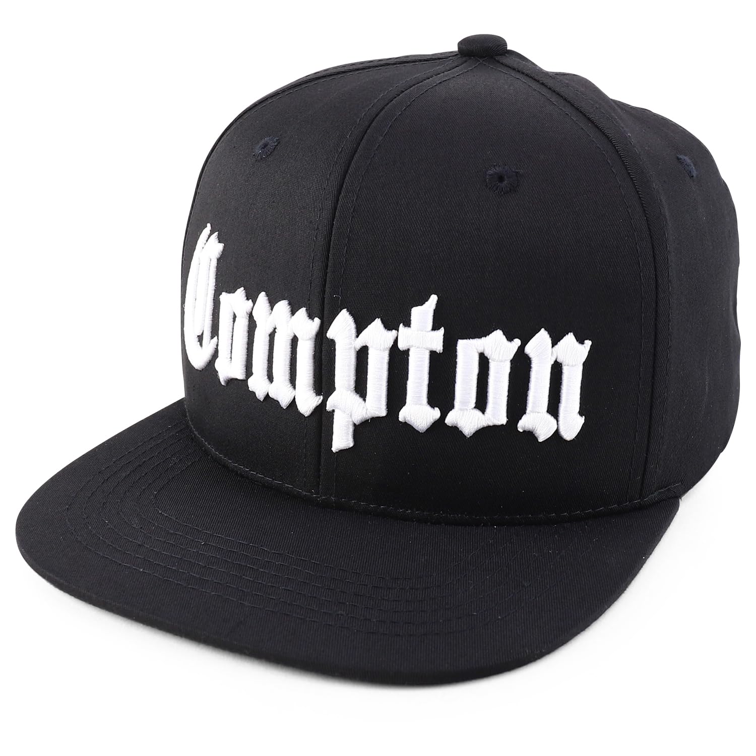 Sponsored Ad - Old English Compton City 3D Embroidered 6 Panel Snapback Cap
