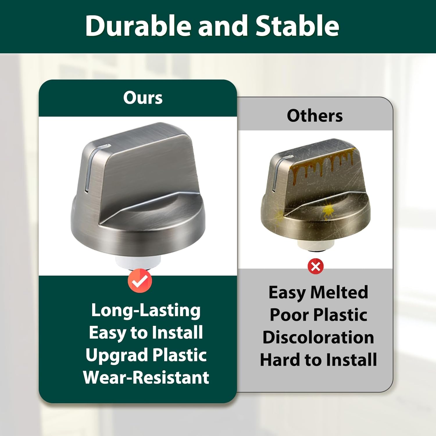 DG94-01480A Stove Knobs Replacement Parts for Samsung Range Stove Top Burner Knob Samsung NZ30K6330RS NZ36K6430RS 30/36 Inch Smart Electric Cooktop Knobnz930 5 Burner Control Assembly Knobs 5 Pcs