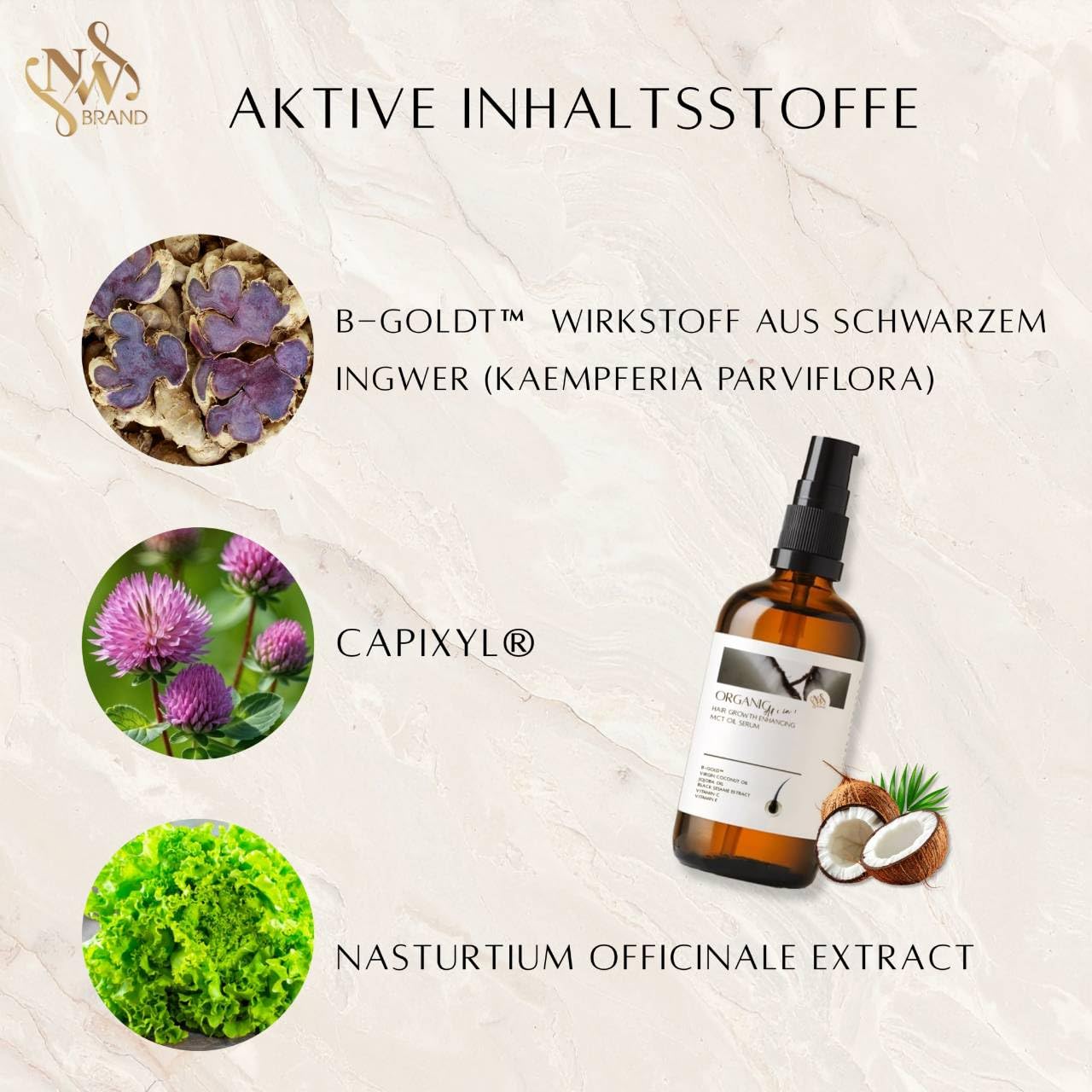 Hair Growth Serum | mit Capixyl Hair Loss Serum | für Haarwachstum 3 x 50 ml