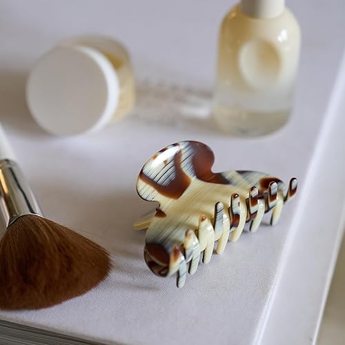 Miniatura 5 de France Luxe Couture Jaw Pinza para el cabello, clásica, Opera Silver, pinzas de pelo medianas francesas - Pinzas para cabello grueso - Pinzas de