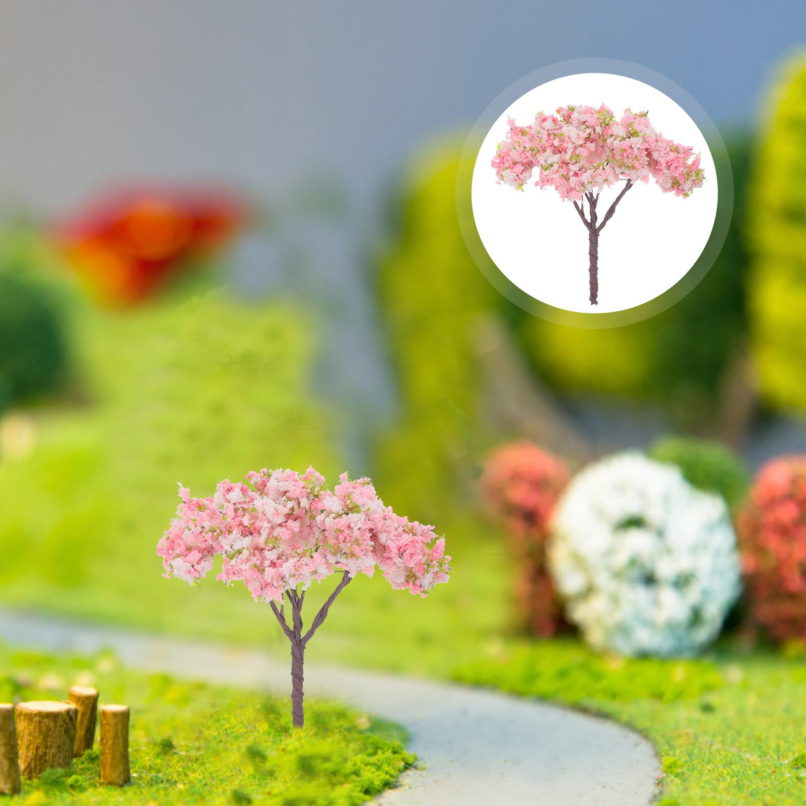 Amazon.com: 10pcs Artificial Cherry Blossom Trees, Mini Lifelike