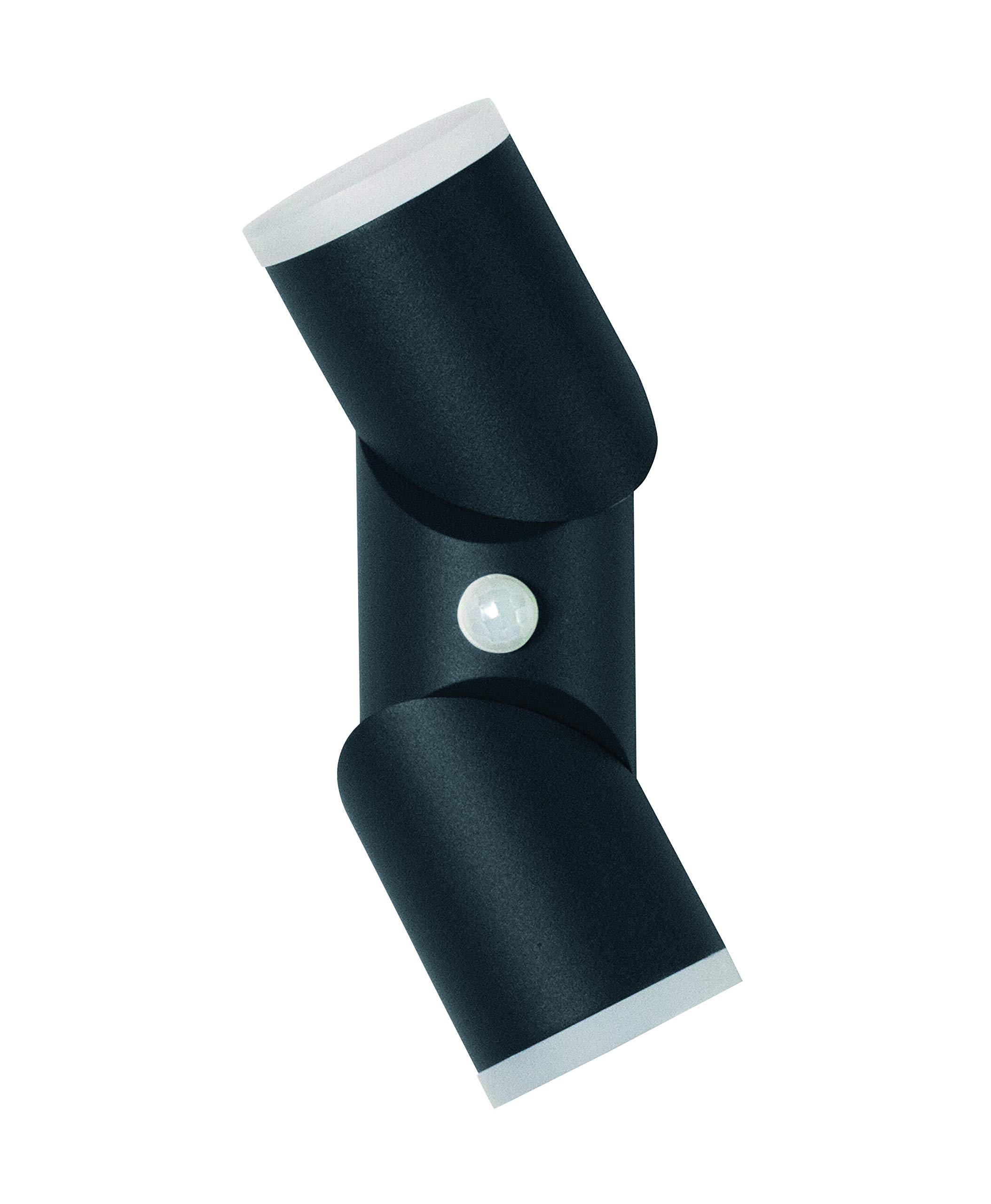 LEDVANCE Lampa ścienna i sufitowa LED, lampa do zastosowań zewnętrznych, ciepła biel, zintegrowany czujnik światła dziennego i ruchu, Endura Style Updown Flex Sensor