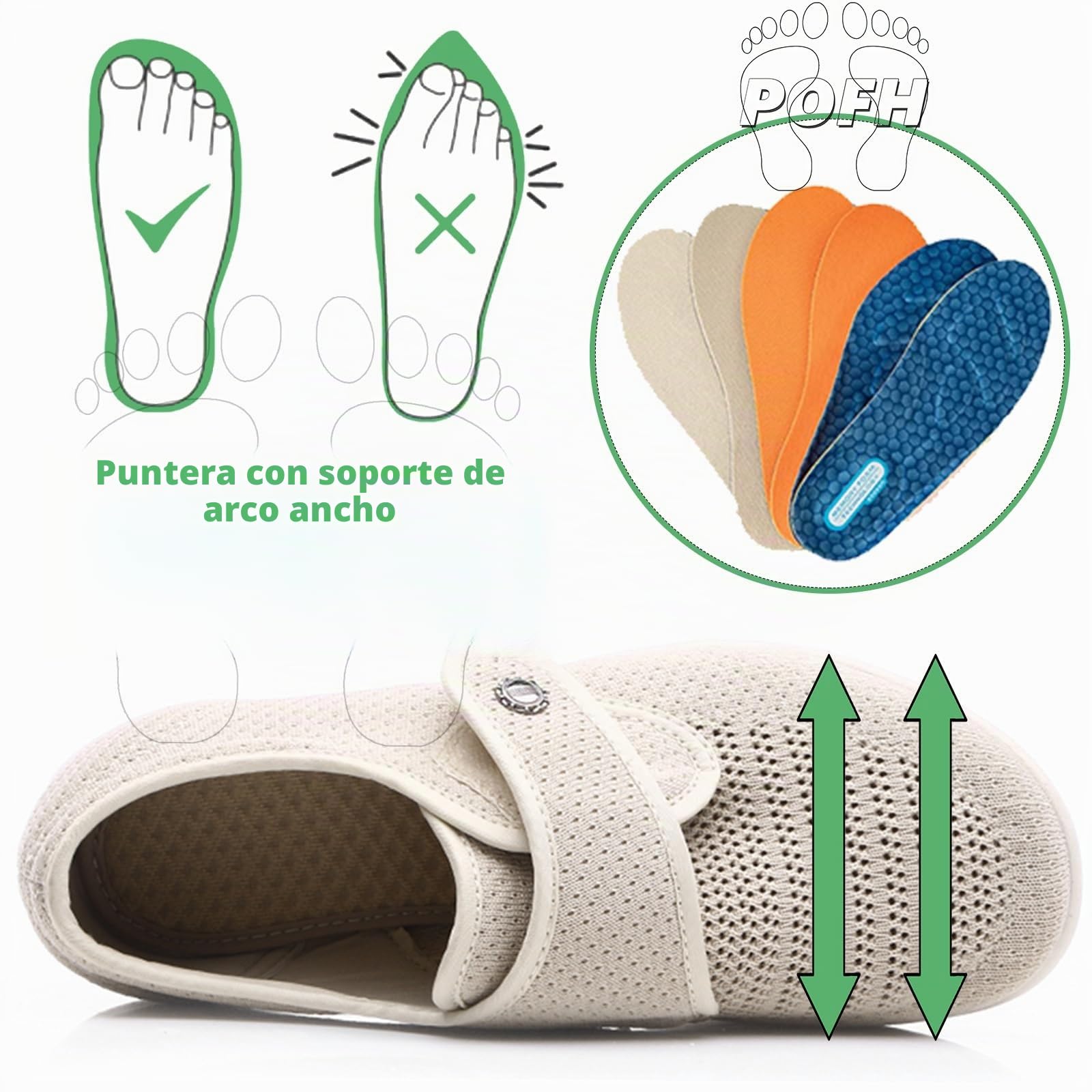 Zapatos Especiales para Juanetes de Mujer Zapatillas Mujer Zapatillas Especial para Caminar Zapatos Extra Ancho Mujer Antideslizantes y Cómodos (Color : Blue, Size : 39 EU)