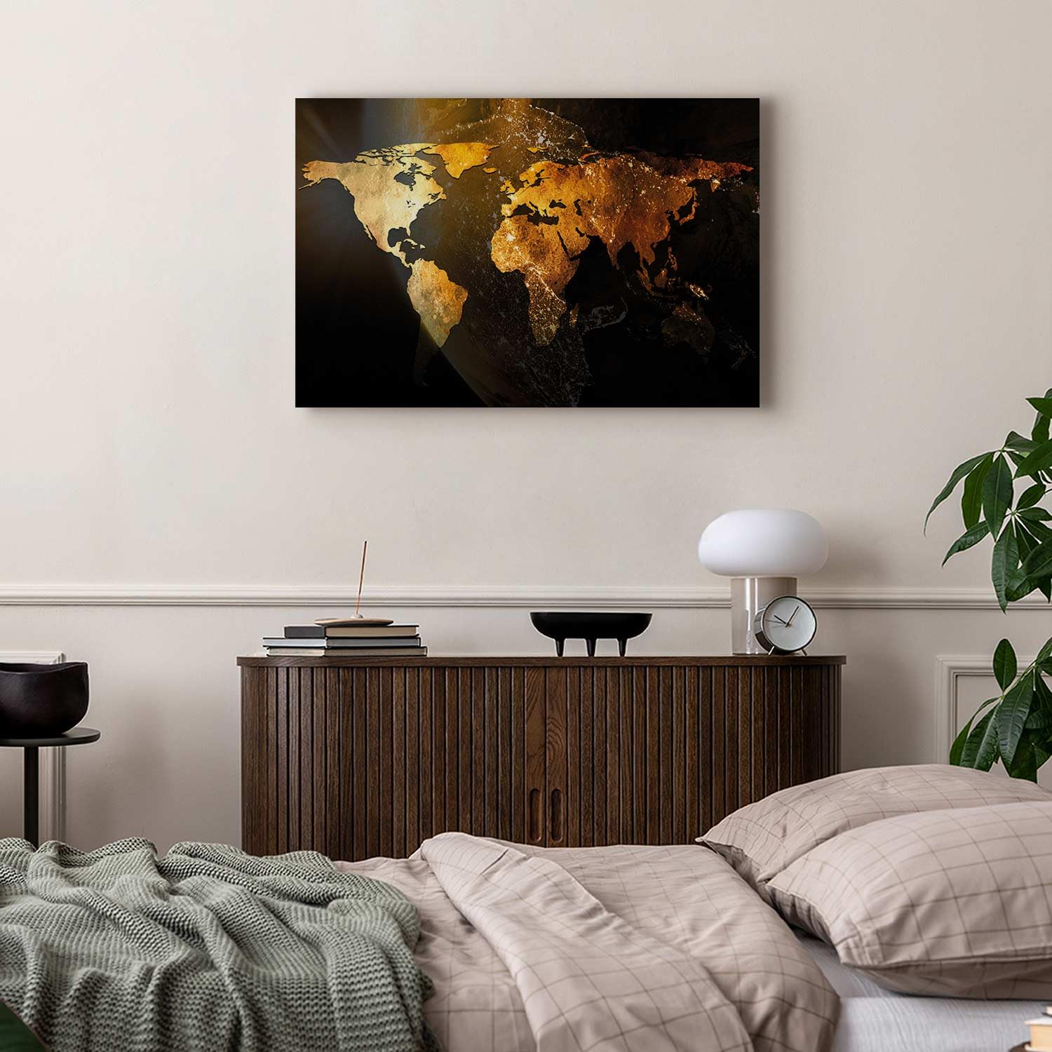 Quadro Astratto Su Tela 90x60 Cm Con Kit Di Sospensione – Decorazione Elegante Per Soggiorno, Camera, Ufficio, Regalo Originale