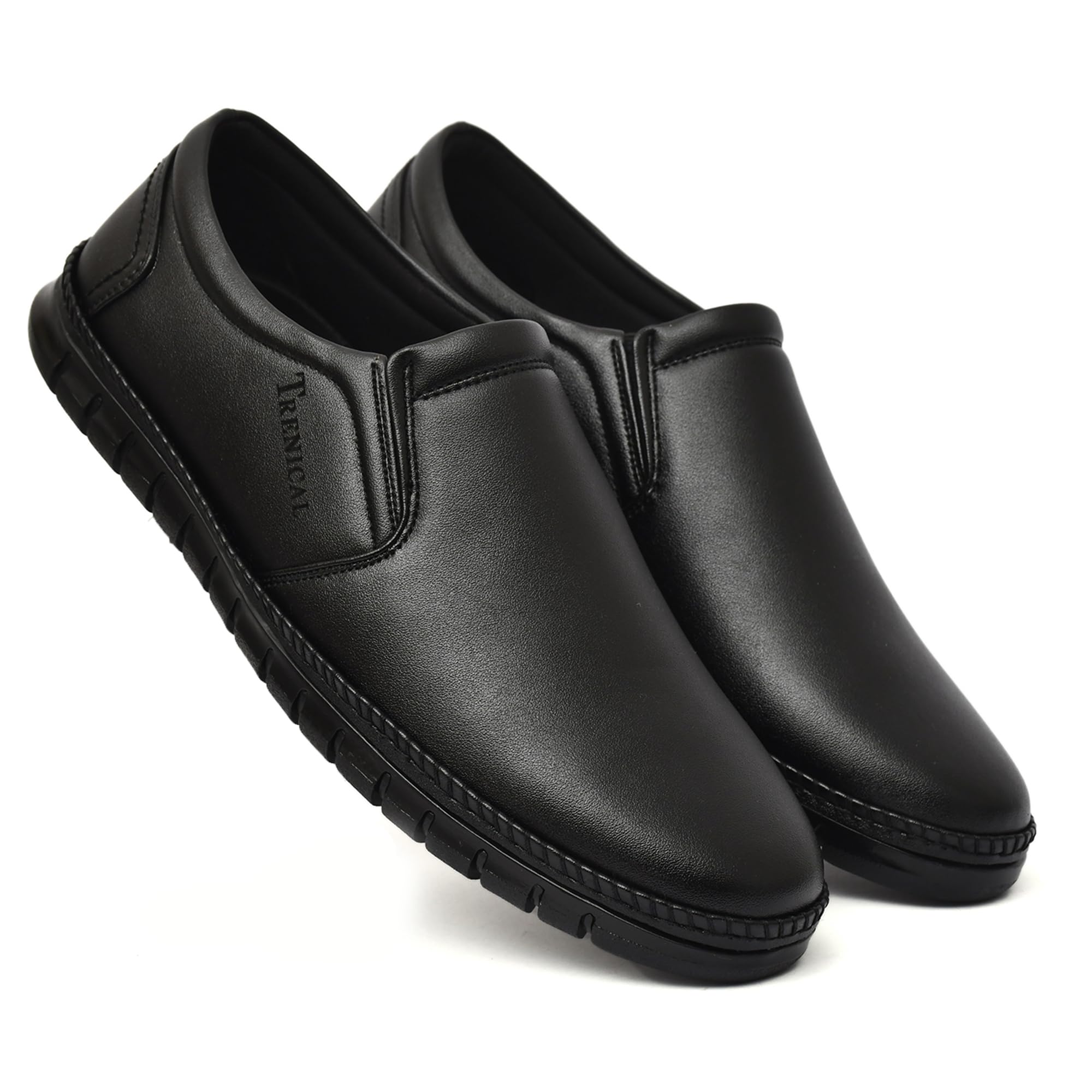 TRENICAL Mens Brown Highly Comfortable Flexible Leather Shoe Stylish Classy Office Wear|Slip-on| Formal Shoes 07 (UK/India) (B0D35HGV8T) Amazon Price History, Amazon Price Tracker