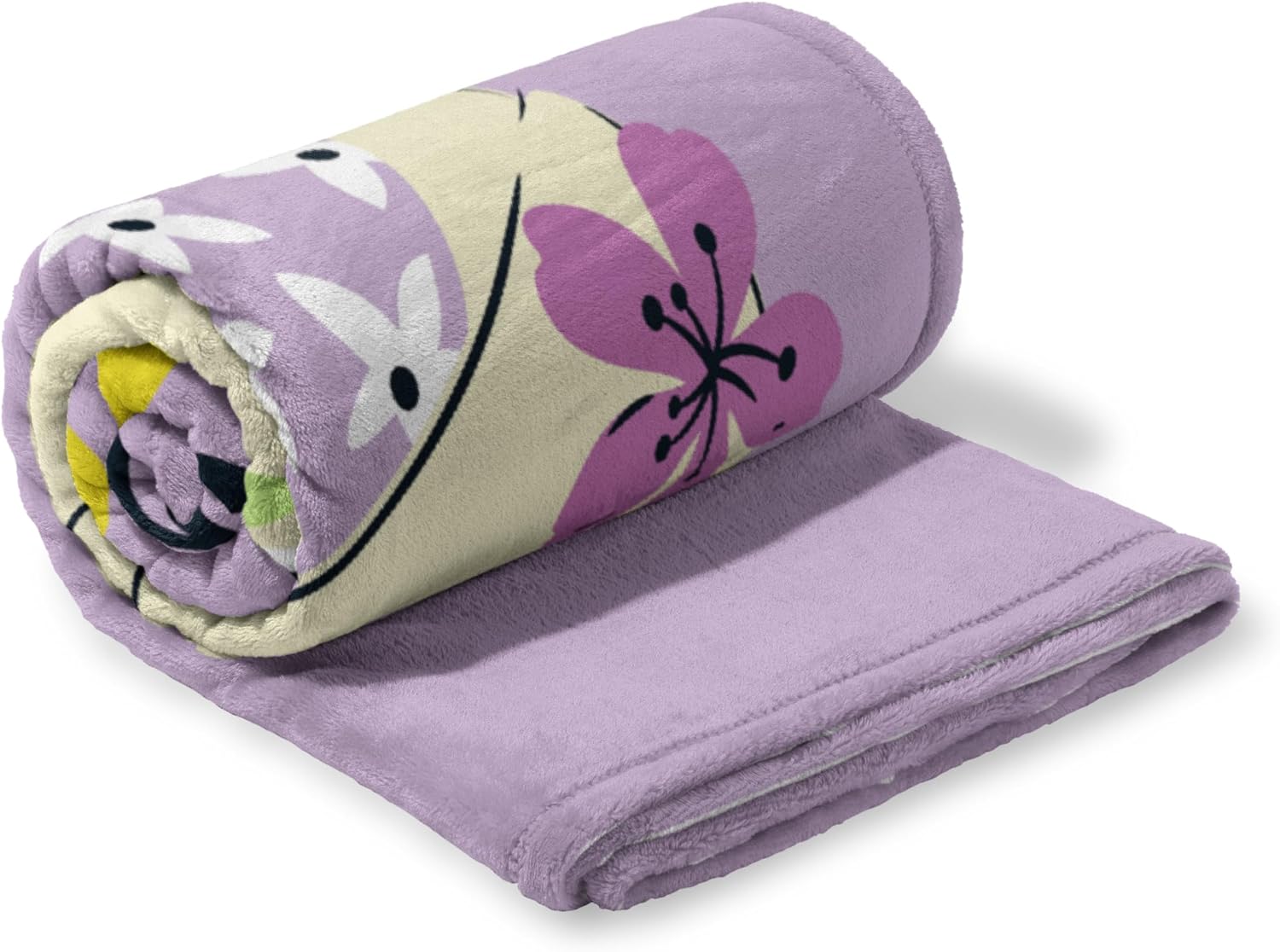 Northwest Disney Princess Silk Touch Throw Blanket, 50" x 60", Flower Fierce
