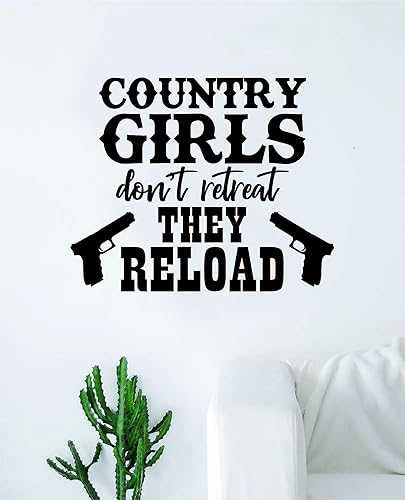 Adhesivo decorativo para pared de niñas de campo, arte de vinilo, decoración para dormitorio, sala de estar, decoración para adolescentes, cita