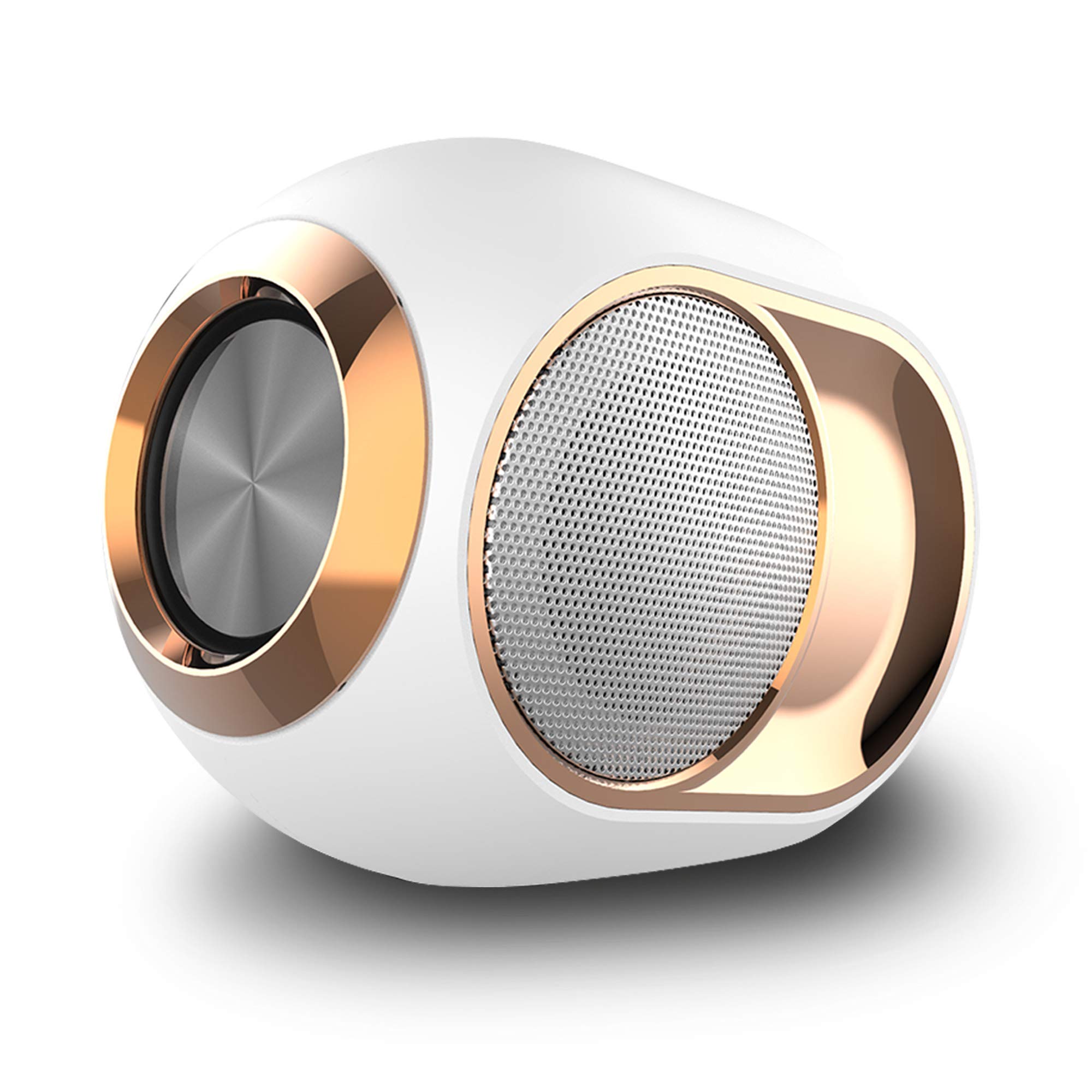 Sound Town 2-Pack X6 Waterproof Portable Bluetooth Speakers, TWS Bluetooth, IPX54, Stereo Sound, Built-in Mic for Phone Calls, for Home and Outdoor, White (X6-WH-Pair)