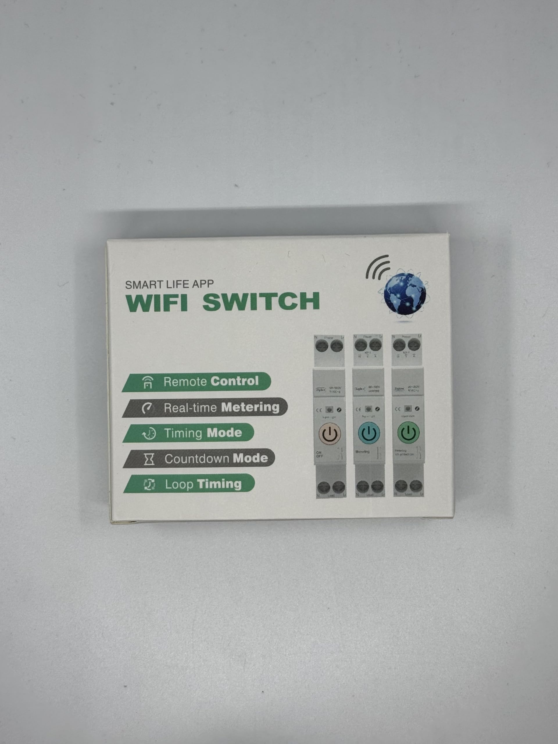 ZIGBEE 63A TUYA RELÉ INTELIGENTE CON MEDICIÓN DIN FUSIBLE CONTROL REMOTO