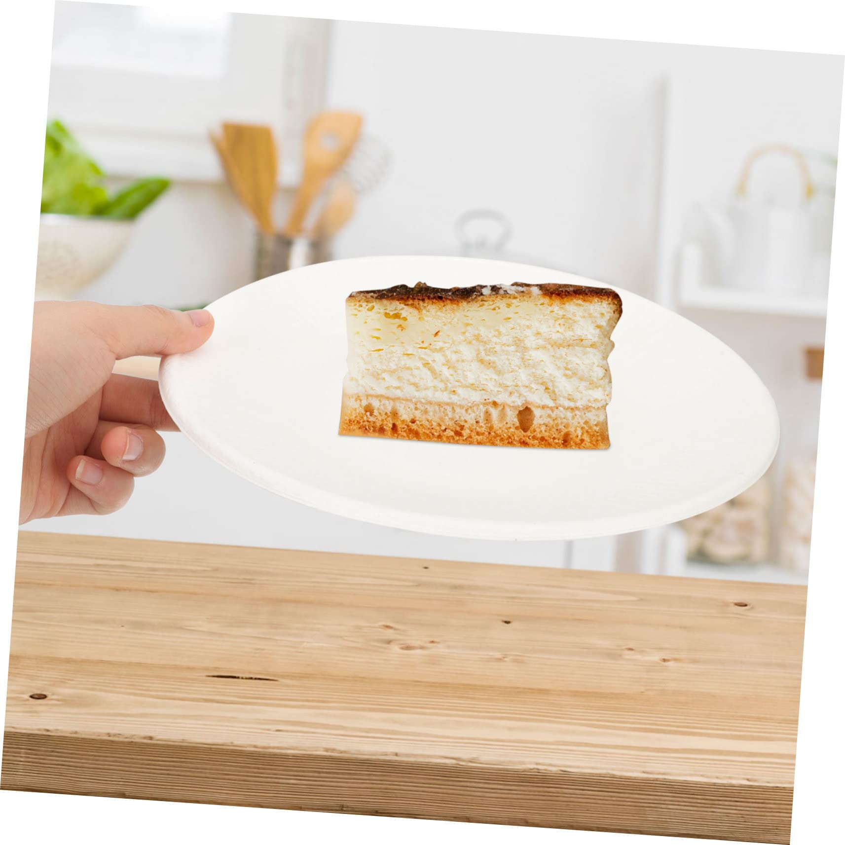 Alipis Piatti di Carta Biodegradabili Usa e Getta per Feste Compleanno 50 Pezzi Resistenti al Freezer per Picnic e Barbecue