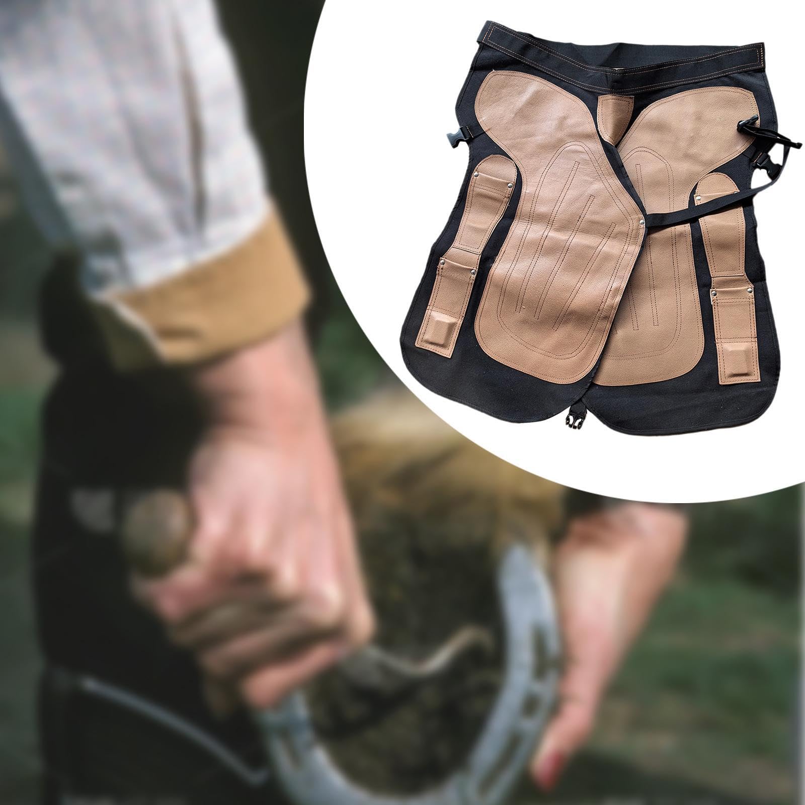 Grembiule da maniscalco for con tasche portautensili for equini for la rifinitura degli zoccoli Attrezzatura for la rifinitura degli zoccoli Accessori for la cura del cavallo Grembiule da cavaliere