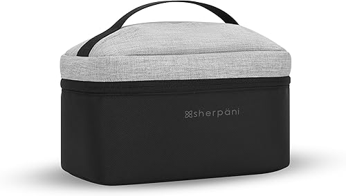 Sherpani Savannah, bolsa de accesorios de viaje, estuche para cosméticos, neceser para mujer, Sterling, Bolsa de accesorios de viaje