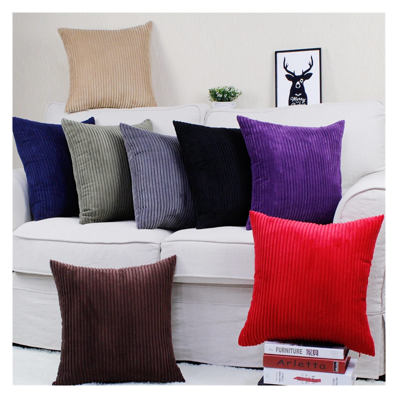 ストライプ コーデュロイ クッションカバー 楽天市場】コーデュロイ クッションカバー ストライプ 45cm×45cm