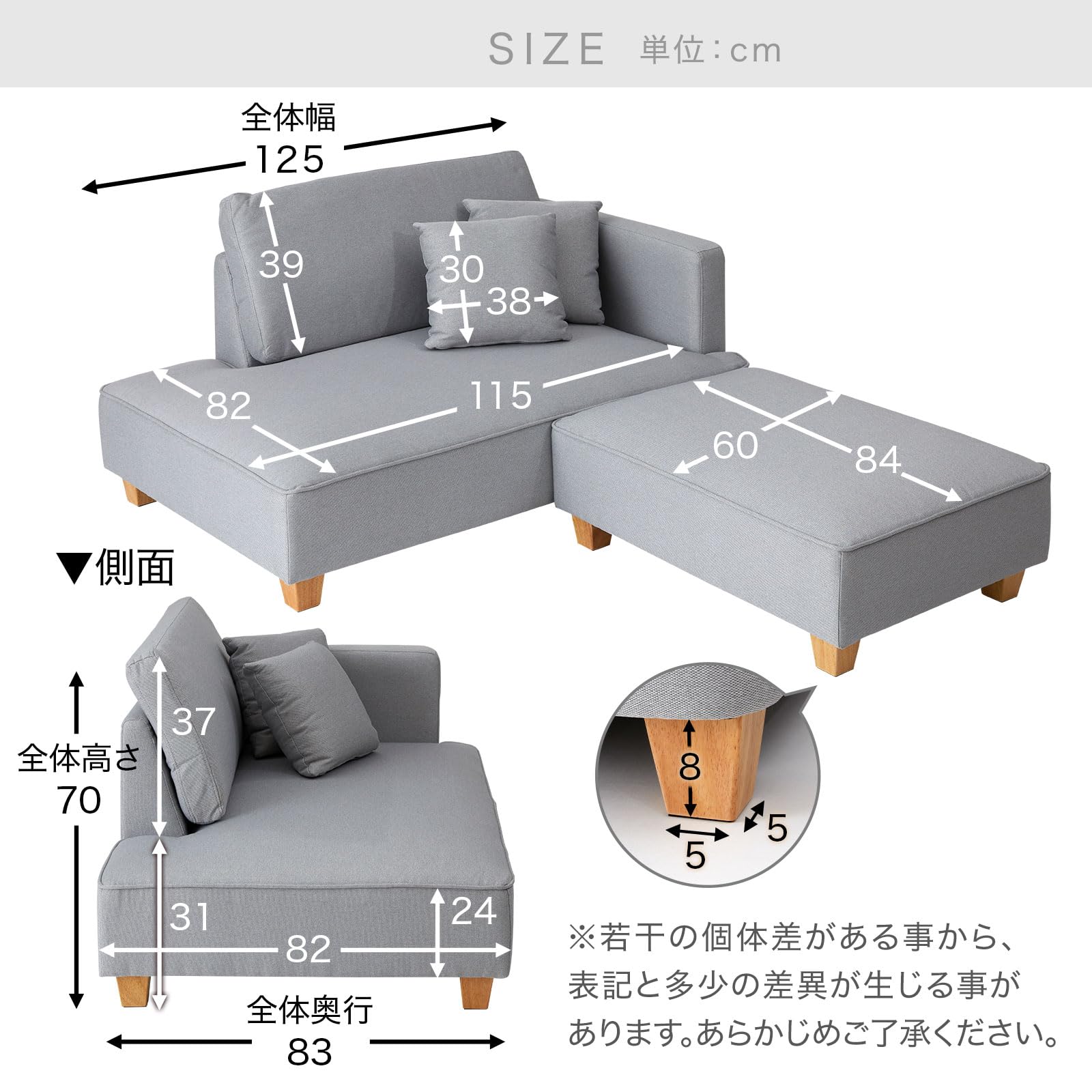 Amazon｜LOWYA ロウヤ ソファ 2人掛け カウチソファ ローソファ 