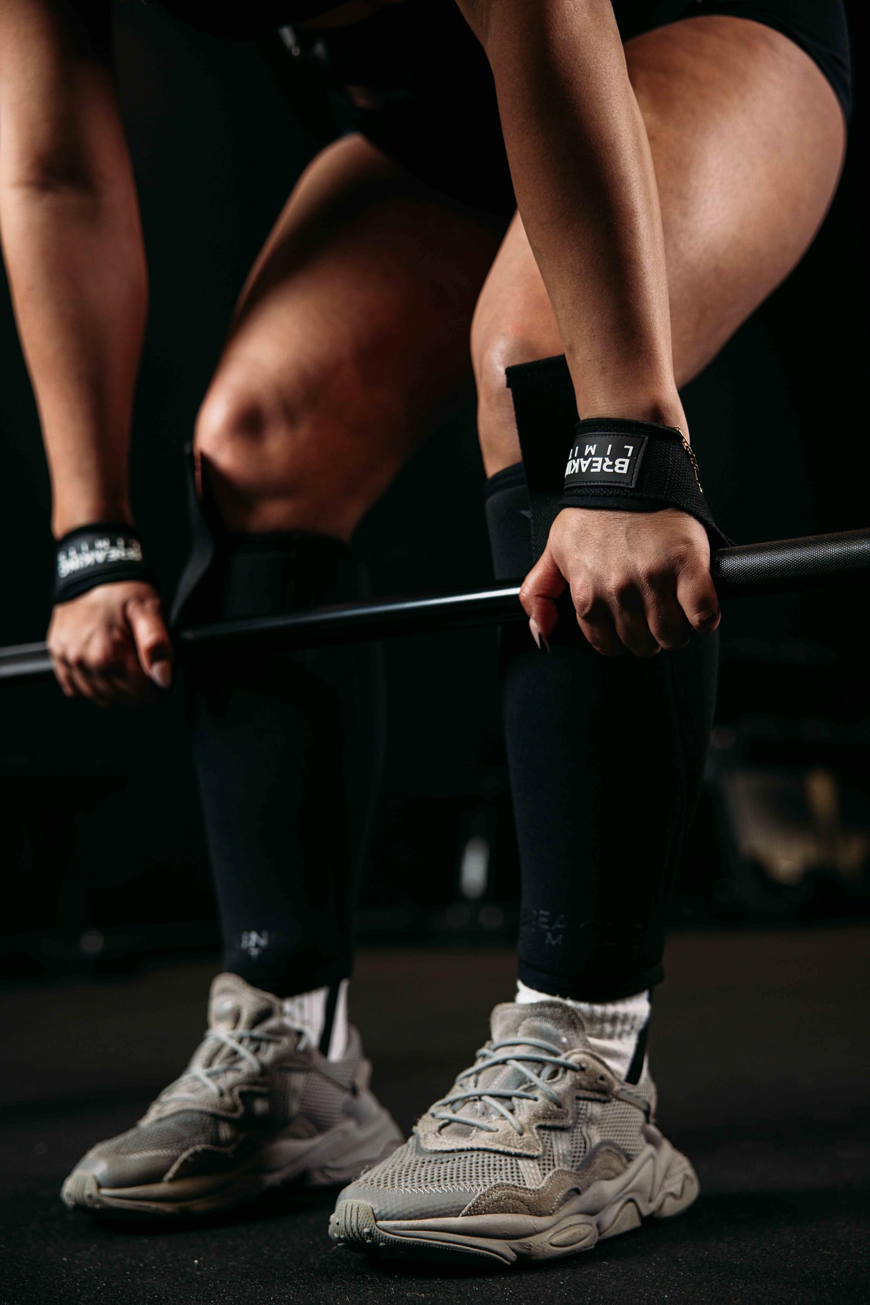 BREAKING LIMITS Deadlift Shin Guards - Tutore per polpacci in neoprene - Calze Deadlift - Parastinchi - Molle per uomo e donna - Protezione per stinchi per deadlifts