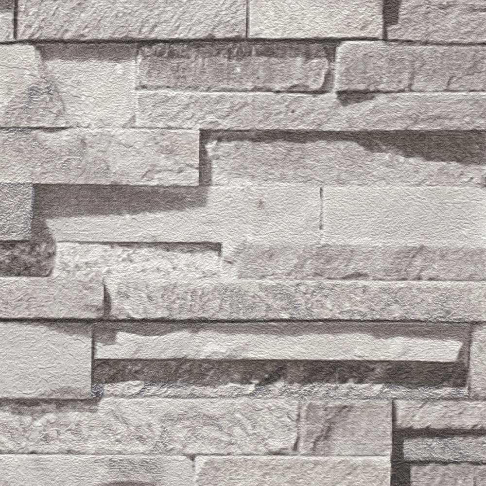 Livingwalls Travel Styles Non-Woven Wallpaper, Wallpaper with Natural Stone Look in Grey and Beige - Image 3