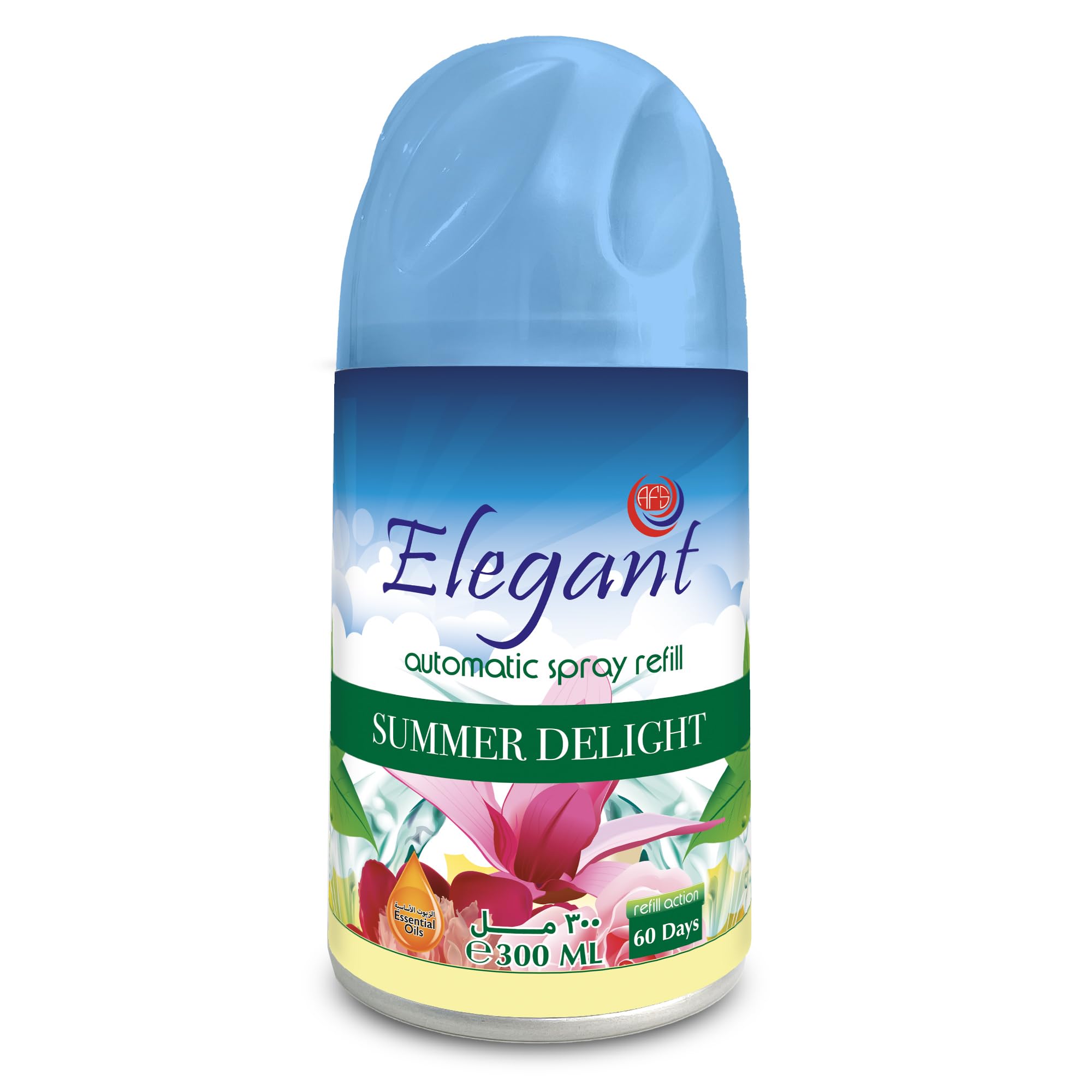 Elegant Automatic Spray REFILL – Summer Delight – Air Freshener REFILL for Home And Bathroom – Perfumed Spray For Dispenser, Made With ESSENTIAL OILS