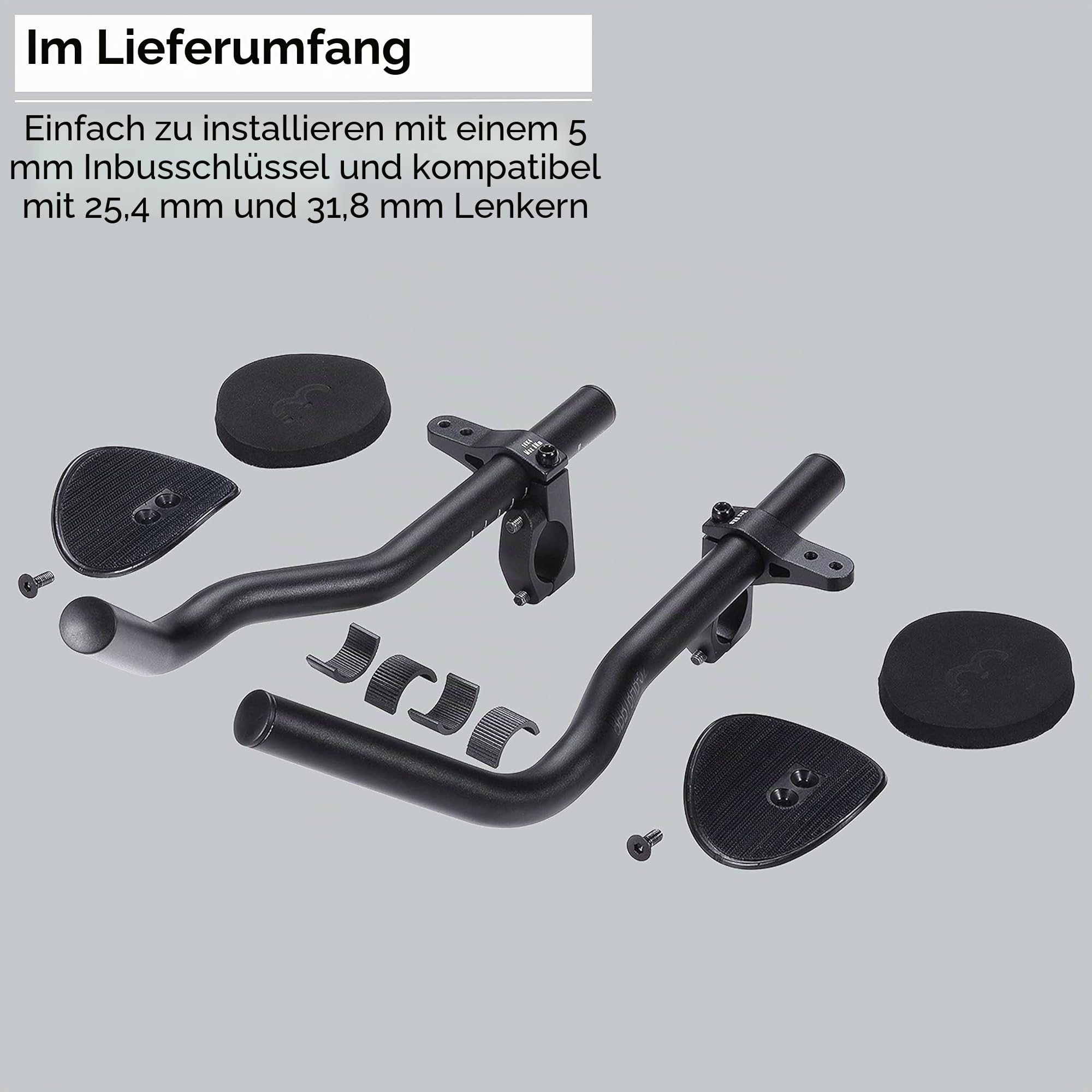 BBB Unisex Road Lenkeraufsatz Bhb-52 Lenker Rennrad, schwarz, STANDARD EU