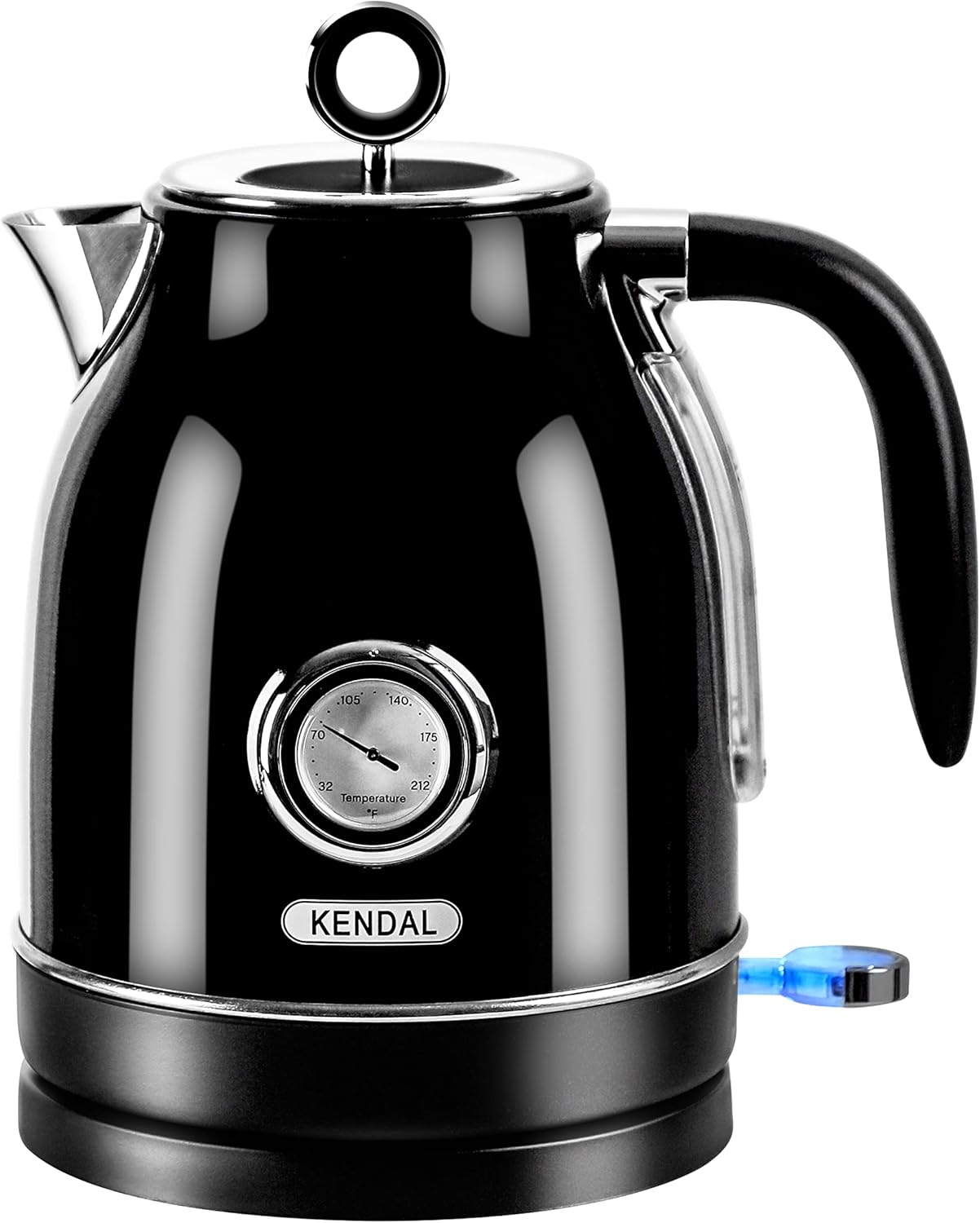 1.7L Stainless Steel Electric Water Kettle Boiler with Thermometer, Temperature