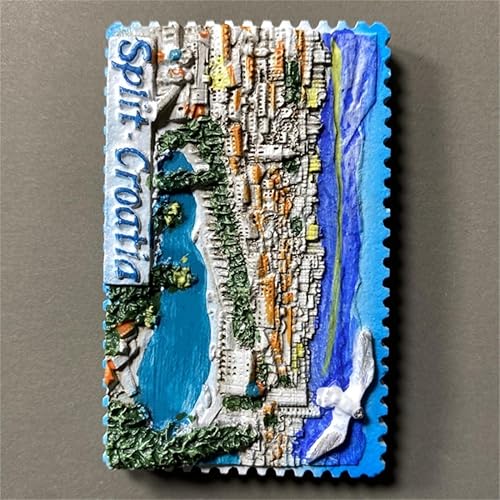 Miniatura 5 de Split Croacia - Imán para nevera, recuerdo de viaje, decoración de nevera, calcomanía magnética, colección artesanal