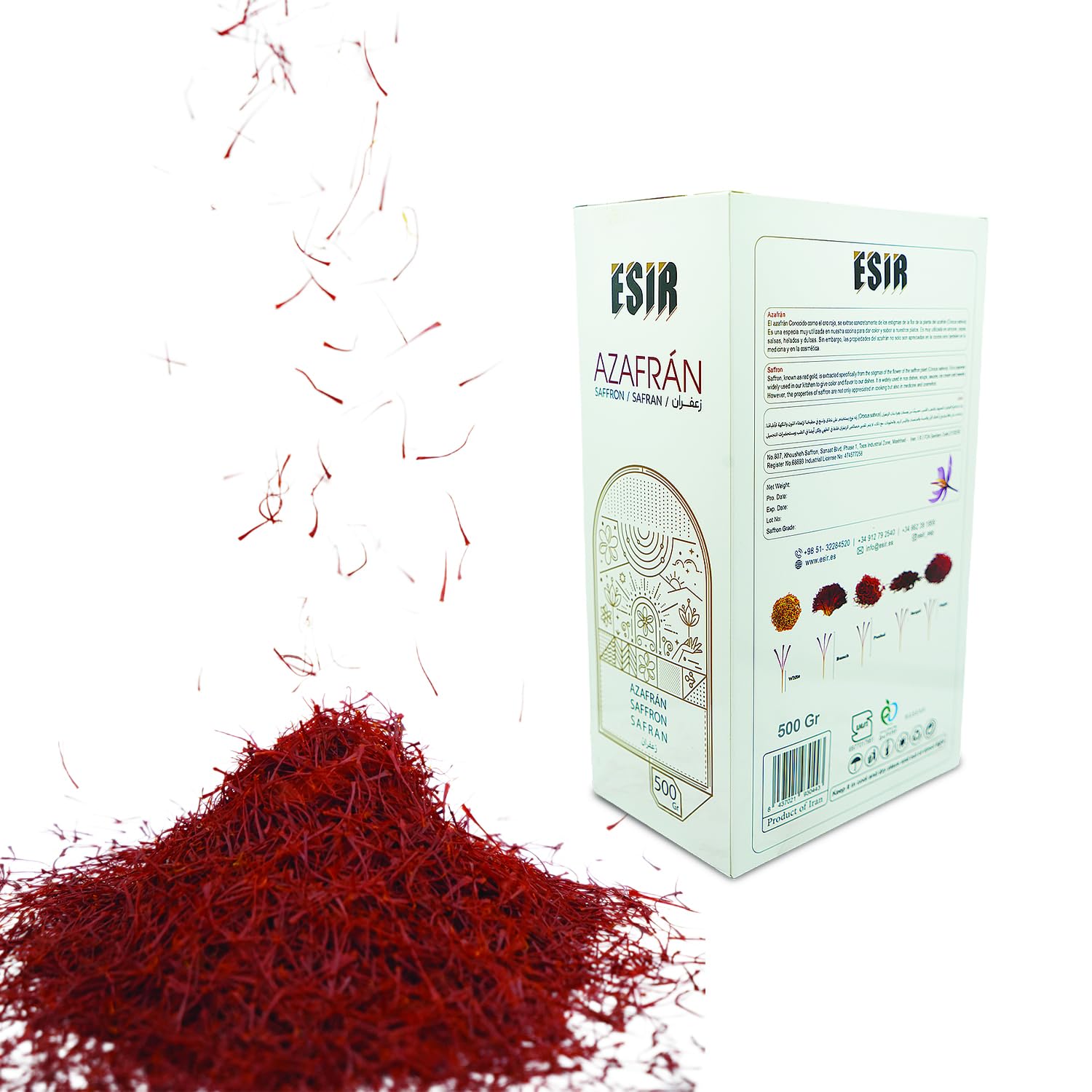 Azafrán ESIR en Hebras - 500g - Calidad Premium